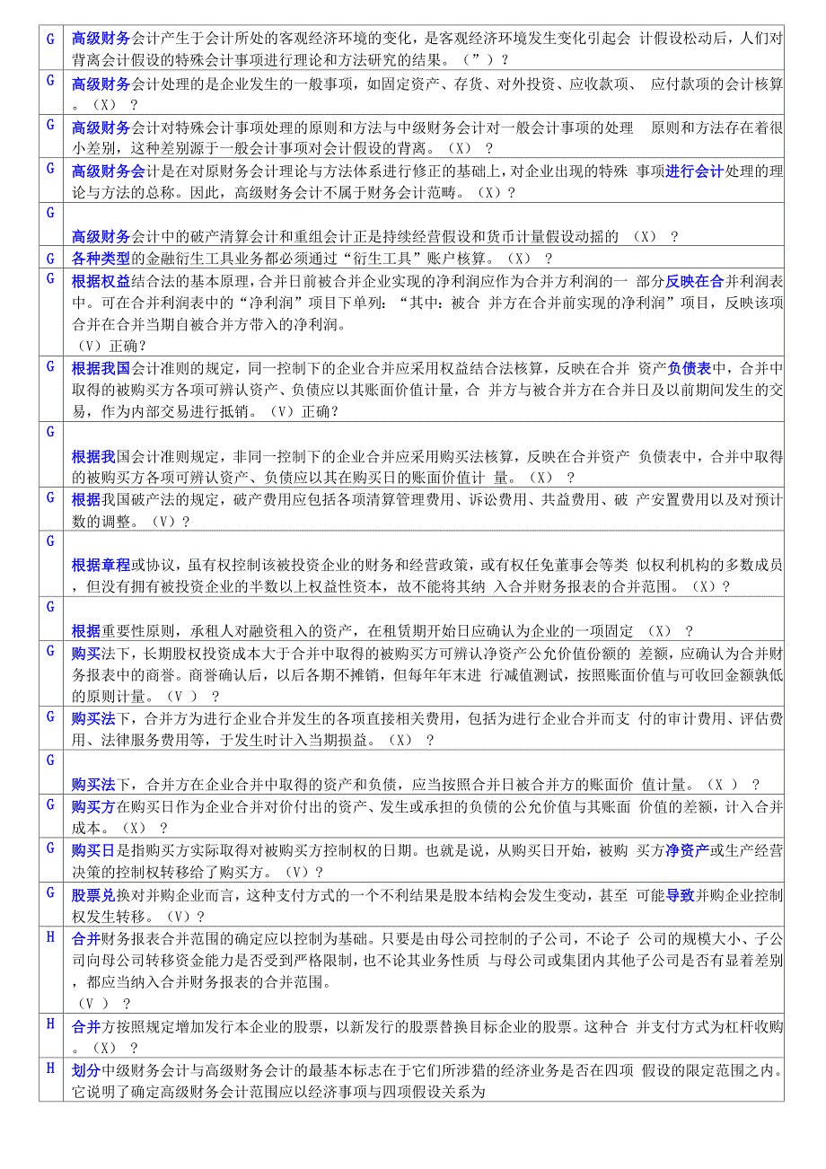 高级财务会计导学判断题_第2页