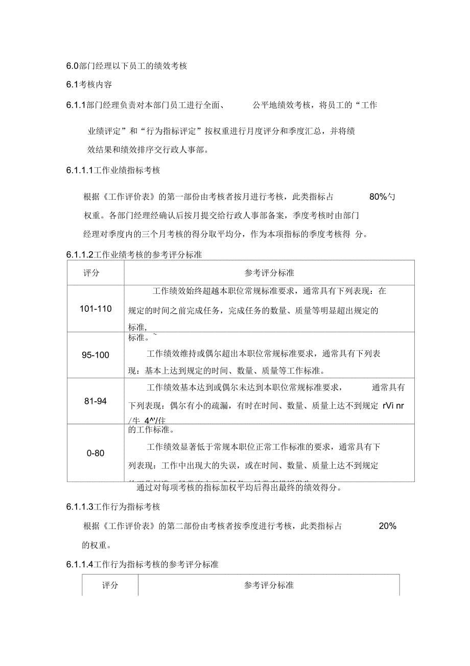 绩效考核管理制度61711_第5页