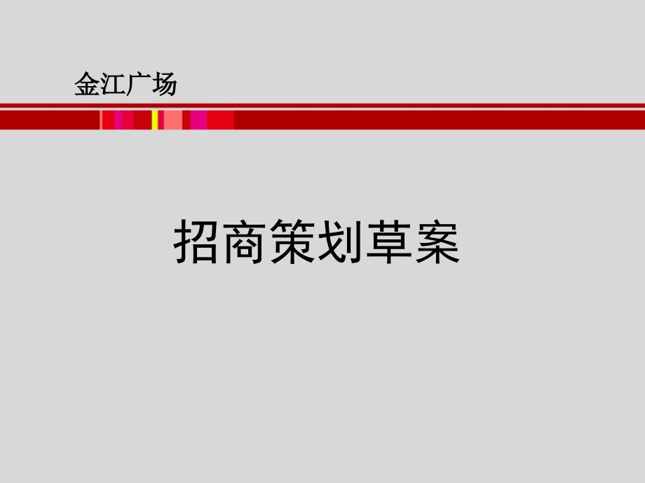 甘肃金江广场招商策划草案34页_第1页