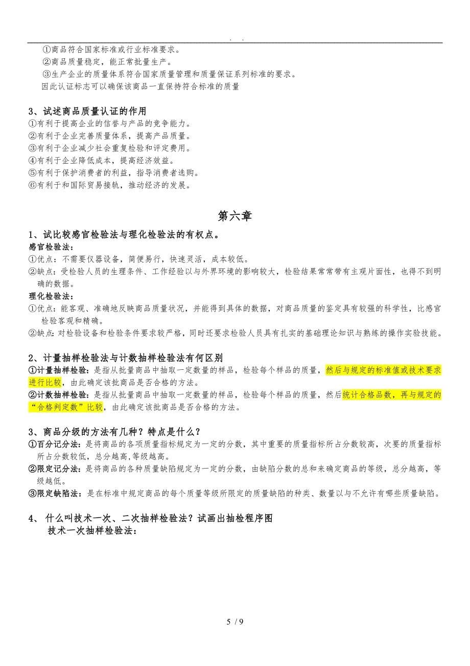 商品学ppt及答案_第5页