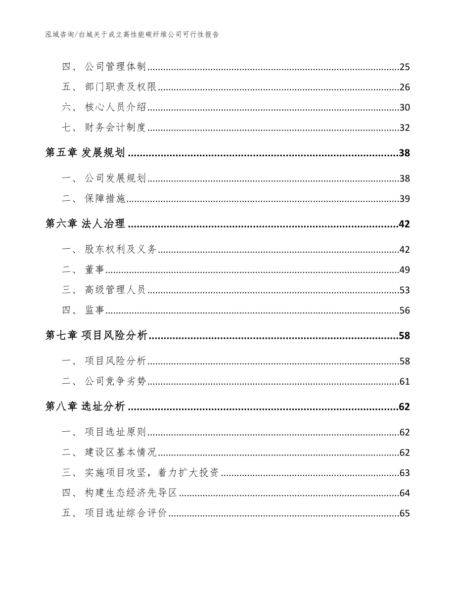 白城关于成立高性能碳纤维公司可行性报告【模板范本】_第4页