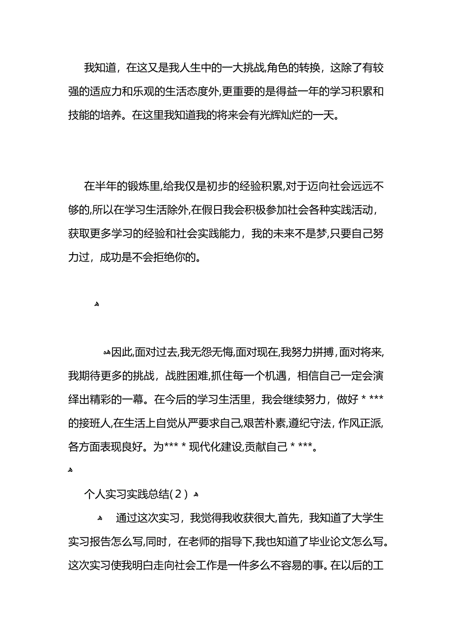 个人实习实践总结_第2页