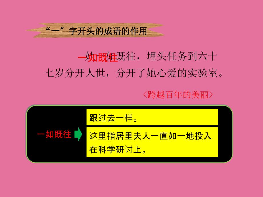 积累一字开头的成语21跨越百年的美丽ppt课件_第4页