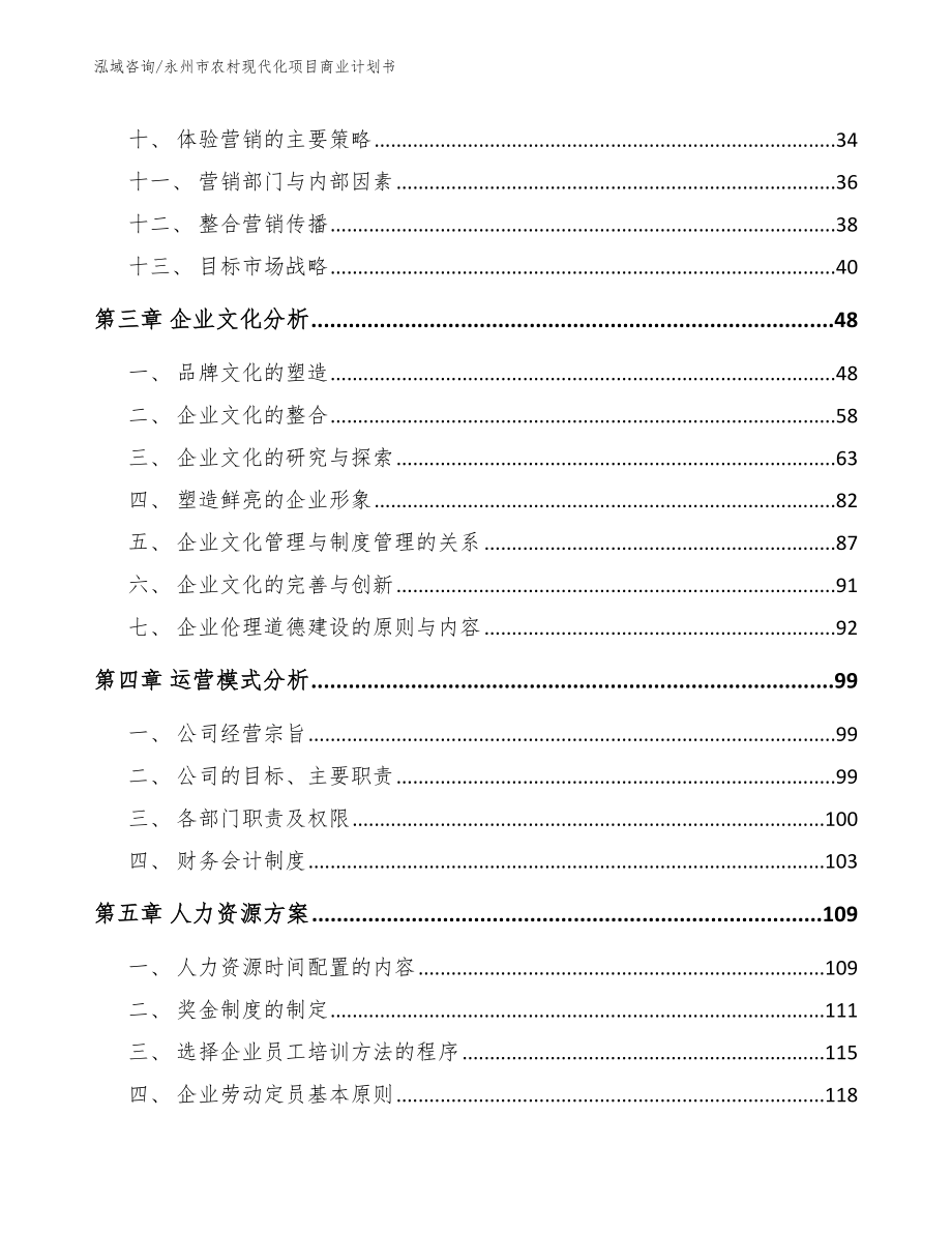 永州市农村现代化项目商业计划书_第2页