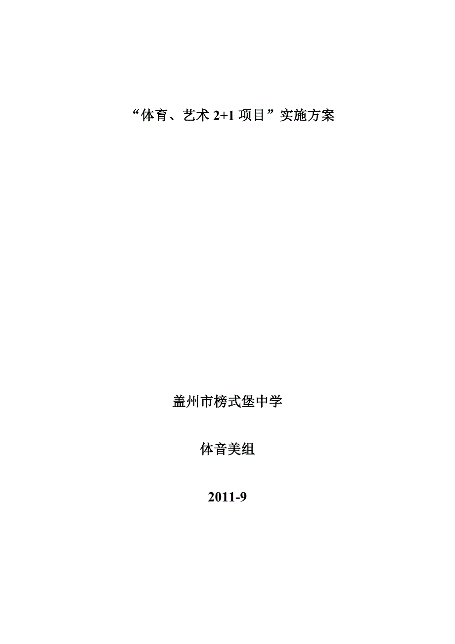 榜式堡中学“体育、艺术21项目”实施方案_第4页