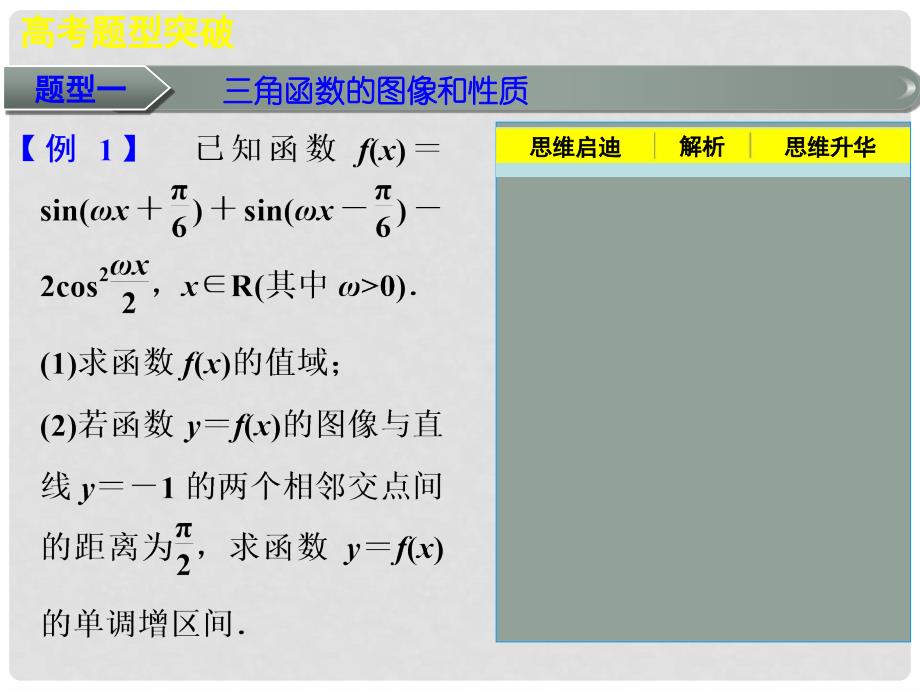 高考数学总复习 第五章 专题二高考中的三角函数的综合问题课件 理 北师大版_第3页