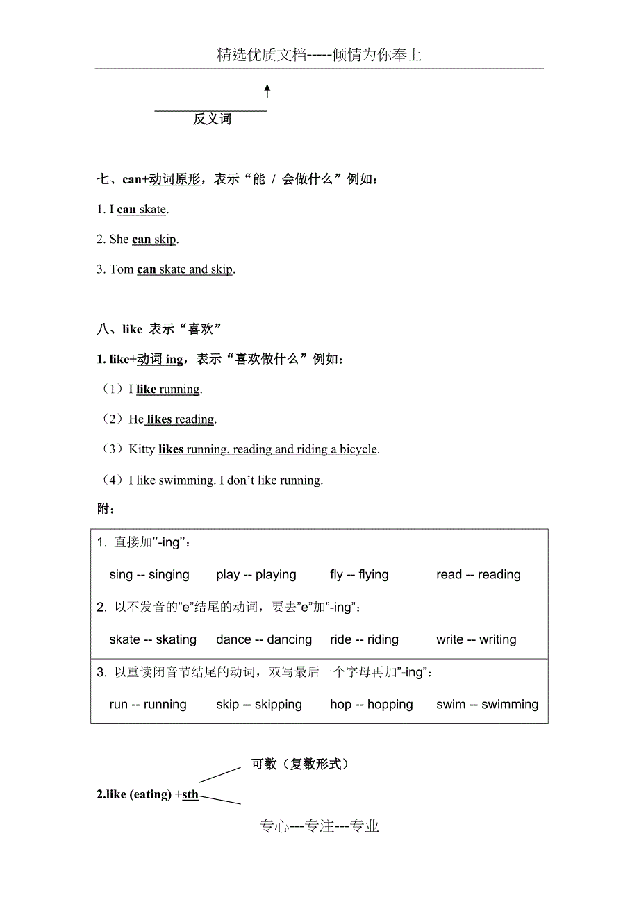 上海牛津2B期末语法点复习_第3页