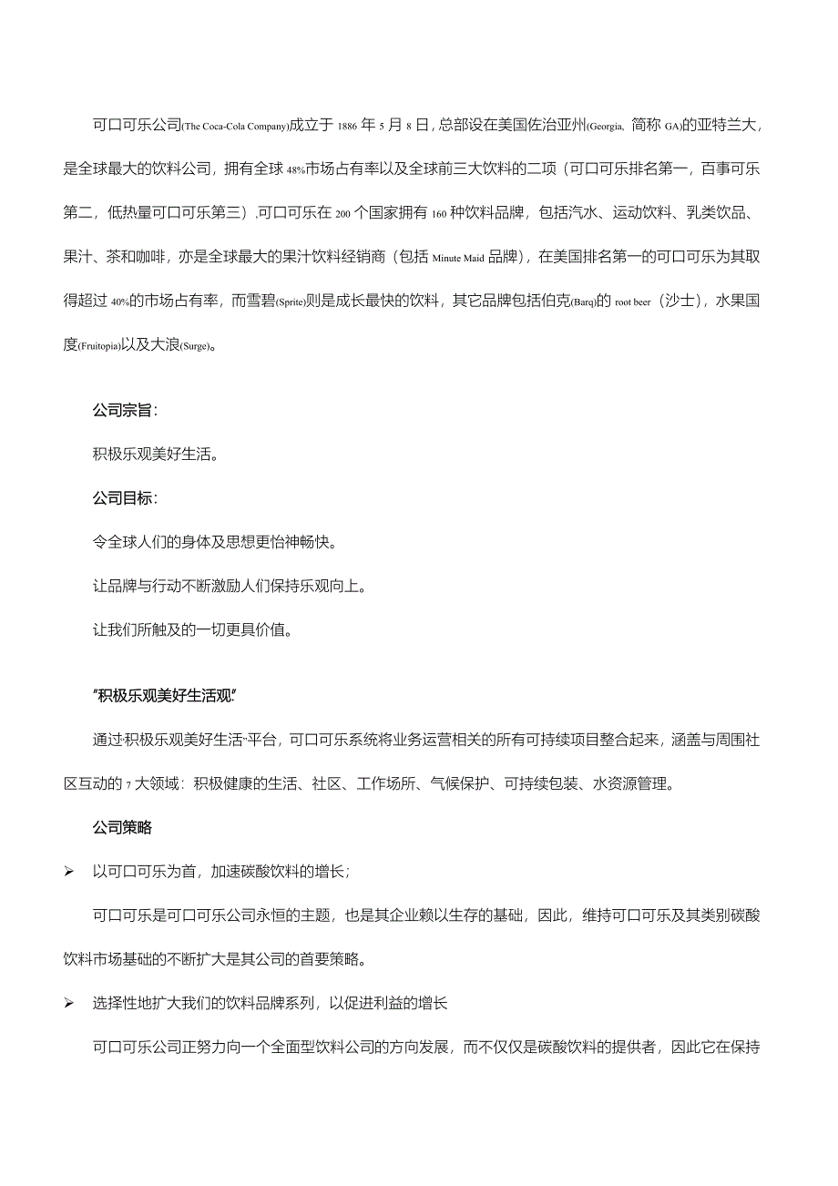 可口可乐公司网络营销计划书_第2页