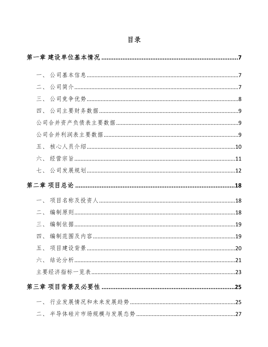 扬州半导体硅片项目可行性研究报告_第2页