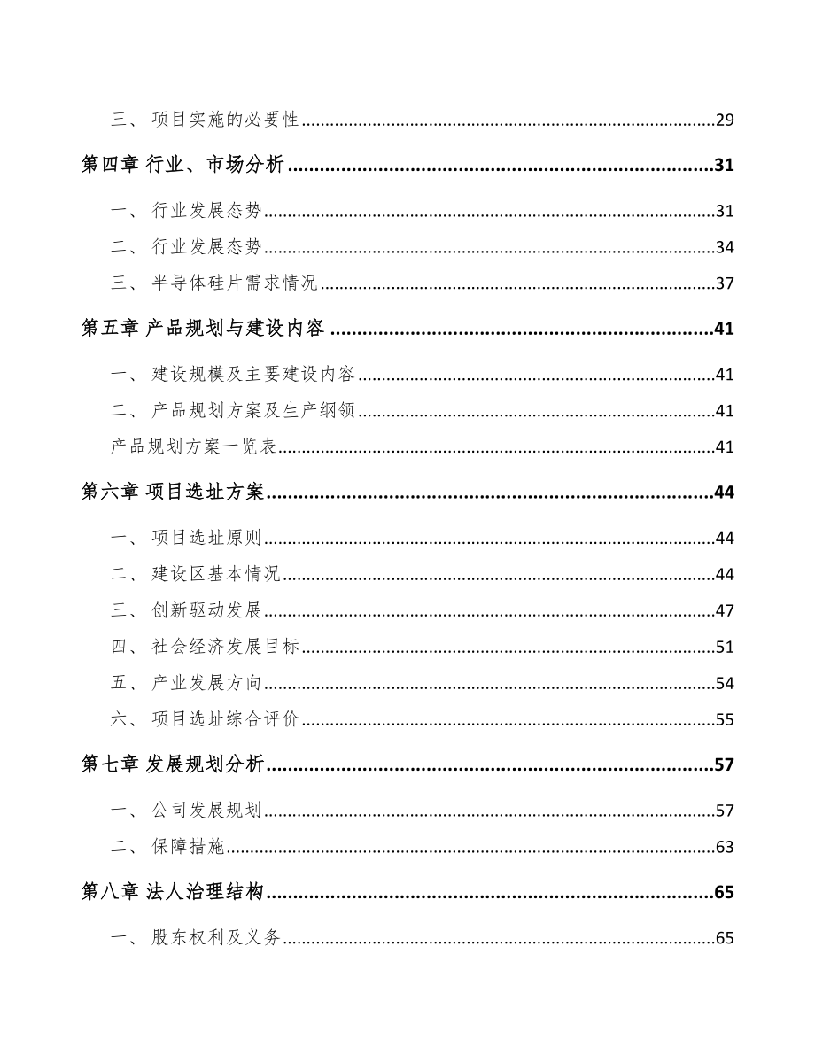 扬州半导体硅片项目可行性研究报告_第3页