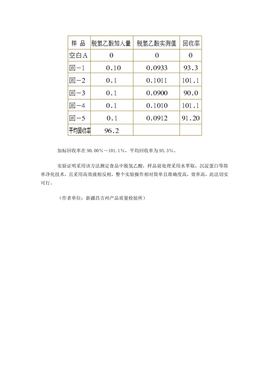 用高效液相色谱法测定食品中脱氢乙酸.doc_第3页