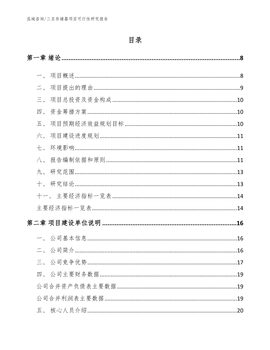 三亚存储器项目可行性研究报告模板范本_第2页