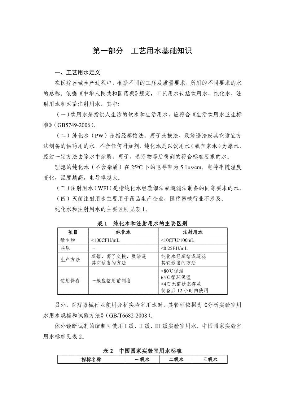 医疗器械工艺用水检查要点指南_第5页