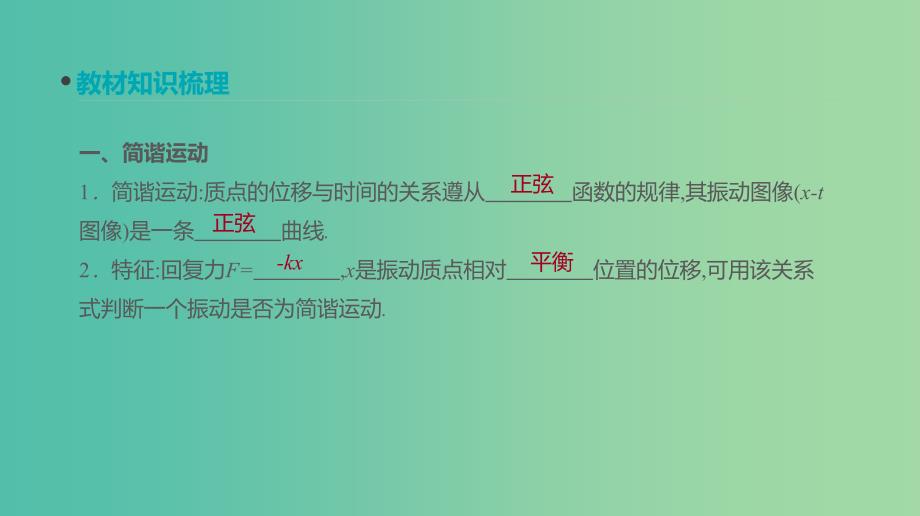 高考物理大一轮复习第14单元机械振动与机械波第35讲机械振动用单摆测定重力加速度课件.ppt_第2页