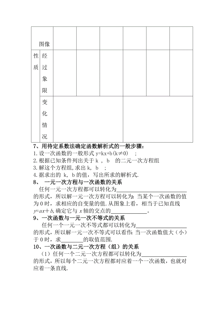 第十九章__一次函数小结与复习_第2页