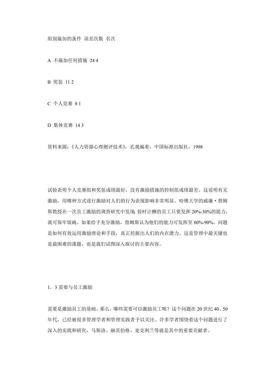 上海AAA汽车公司XX部门员工激励问题研究_第5页