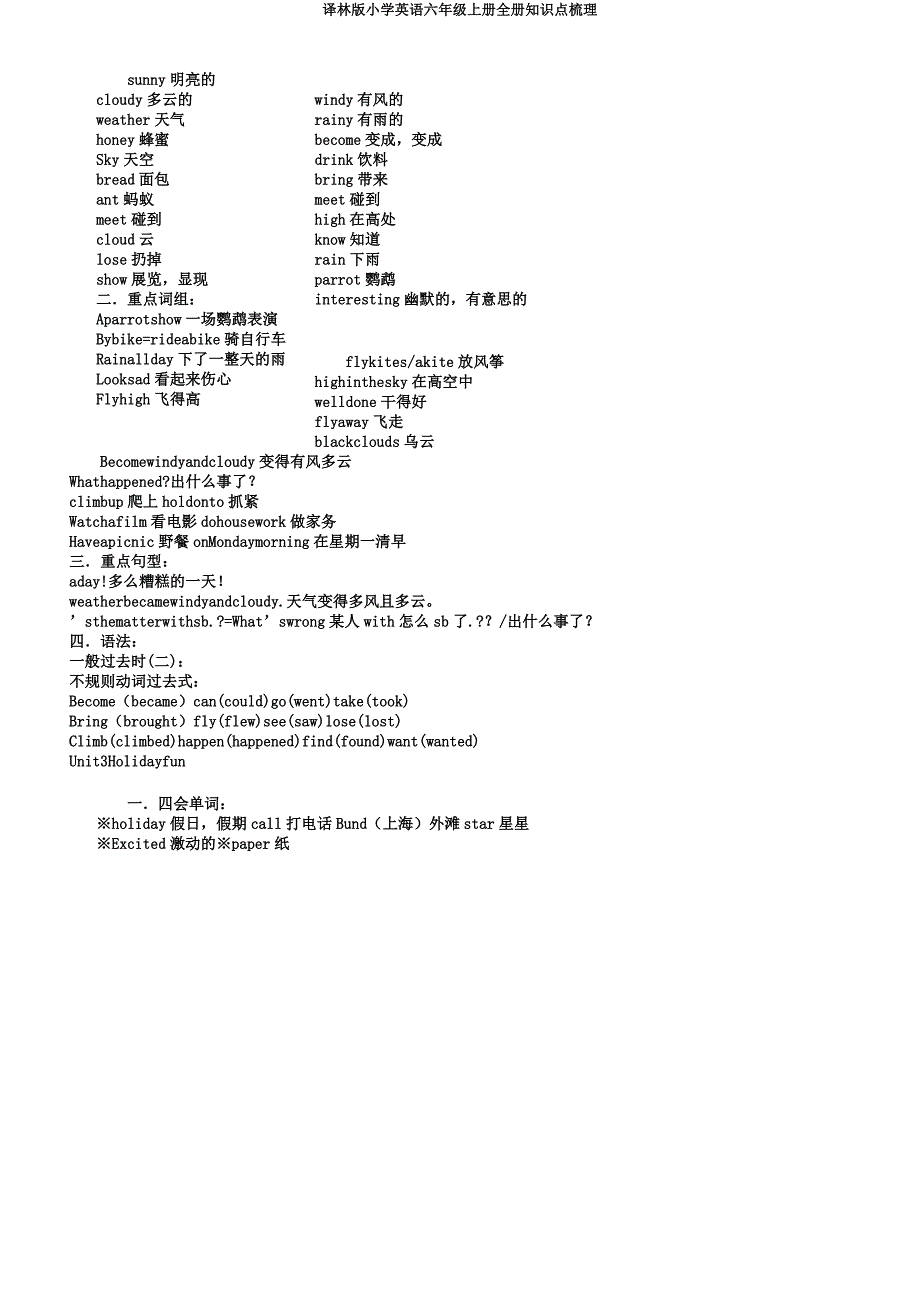 译林版小学英语六年级上册全册知识点梳理.docx_第3页