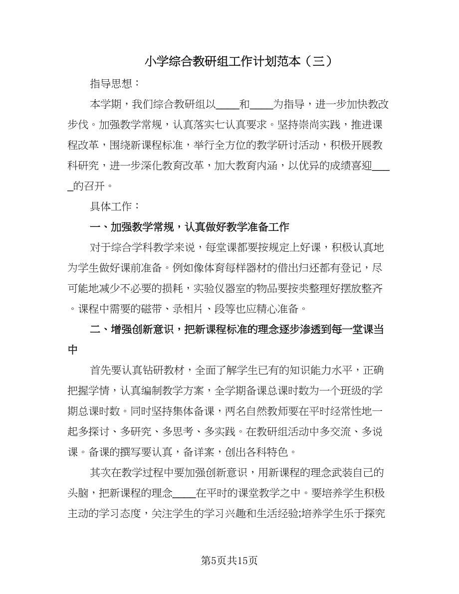 小学综合教研组工作计划范本（七篇）.doc_第5页