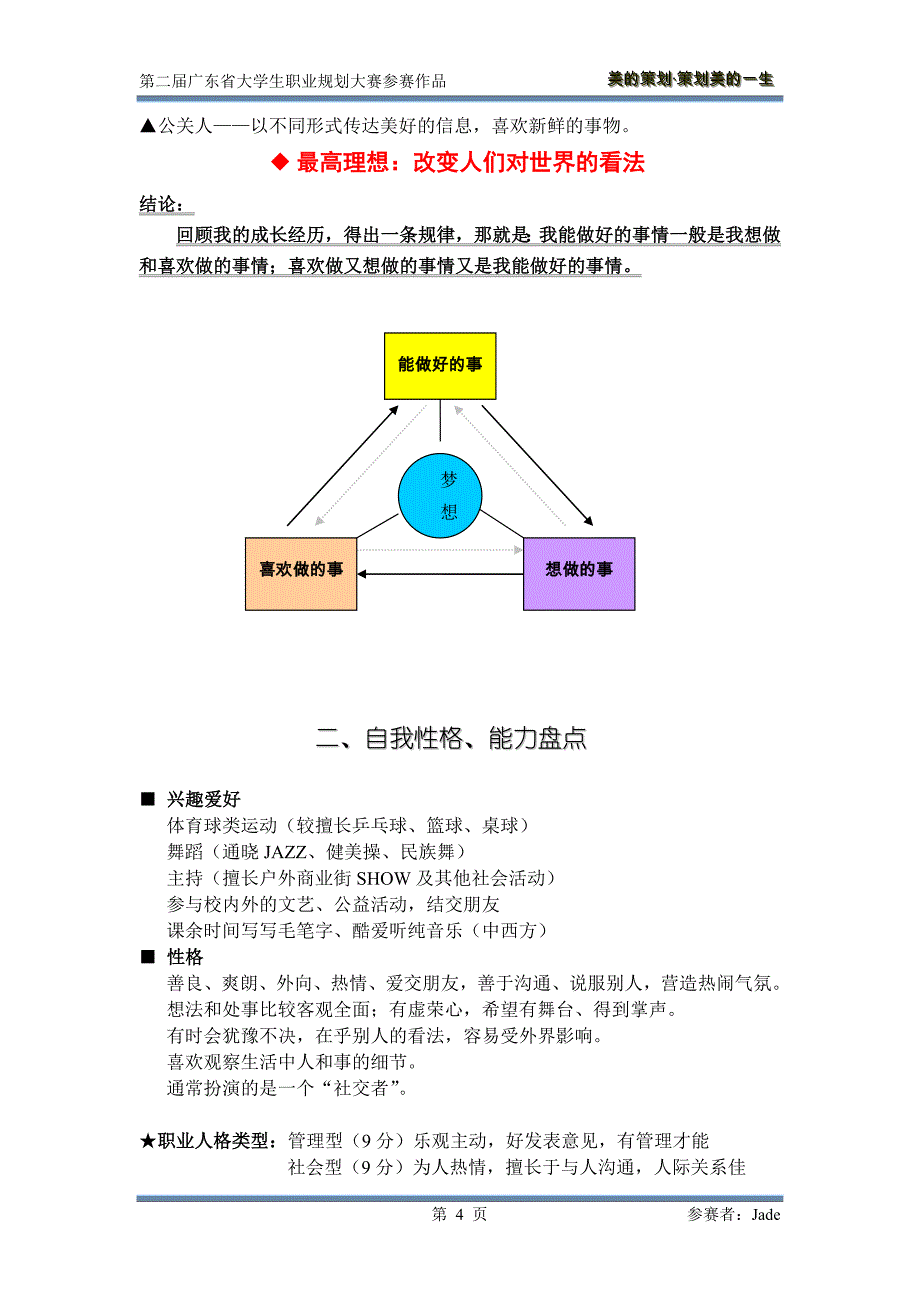 美的策划&#183;策划美的一生公关职业生涯规划案_第4页