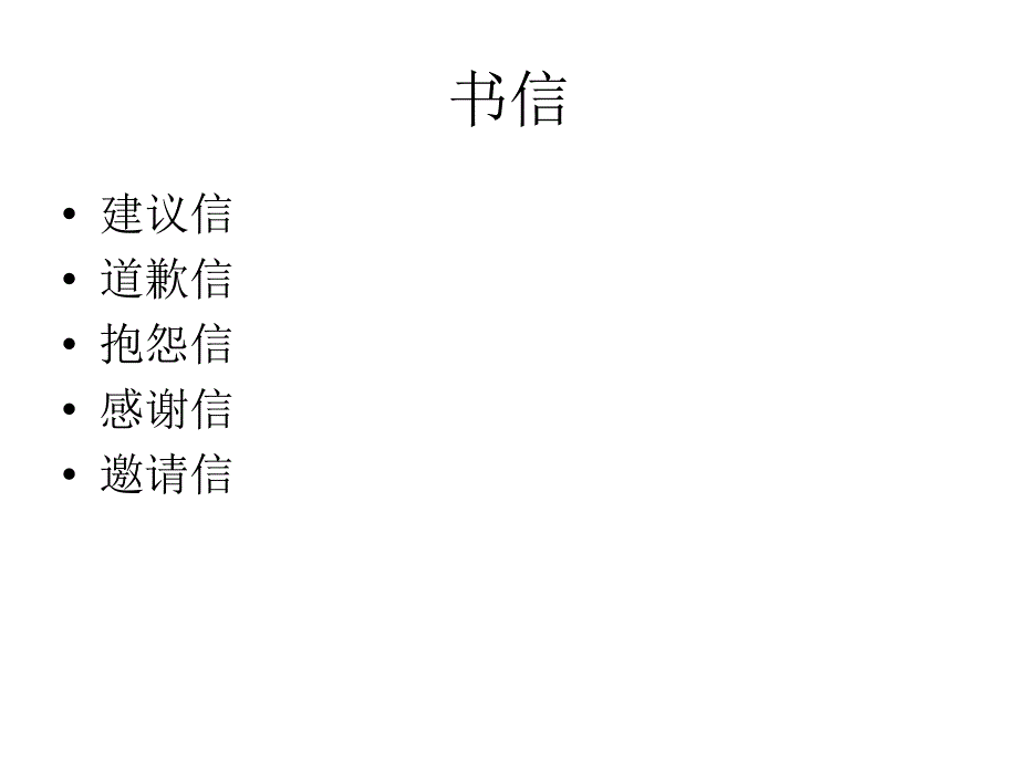 大学英语课件：书信_第1页