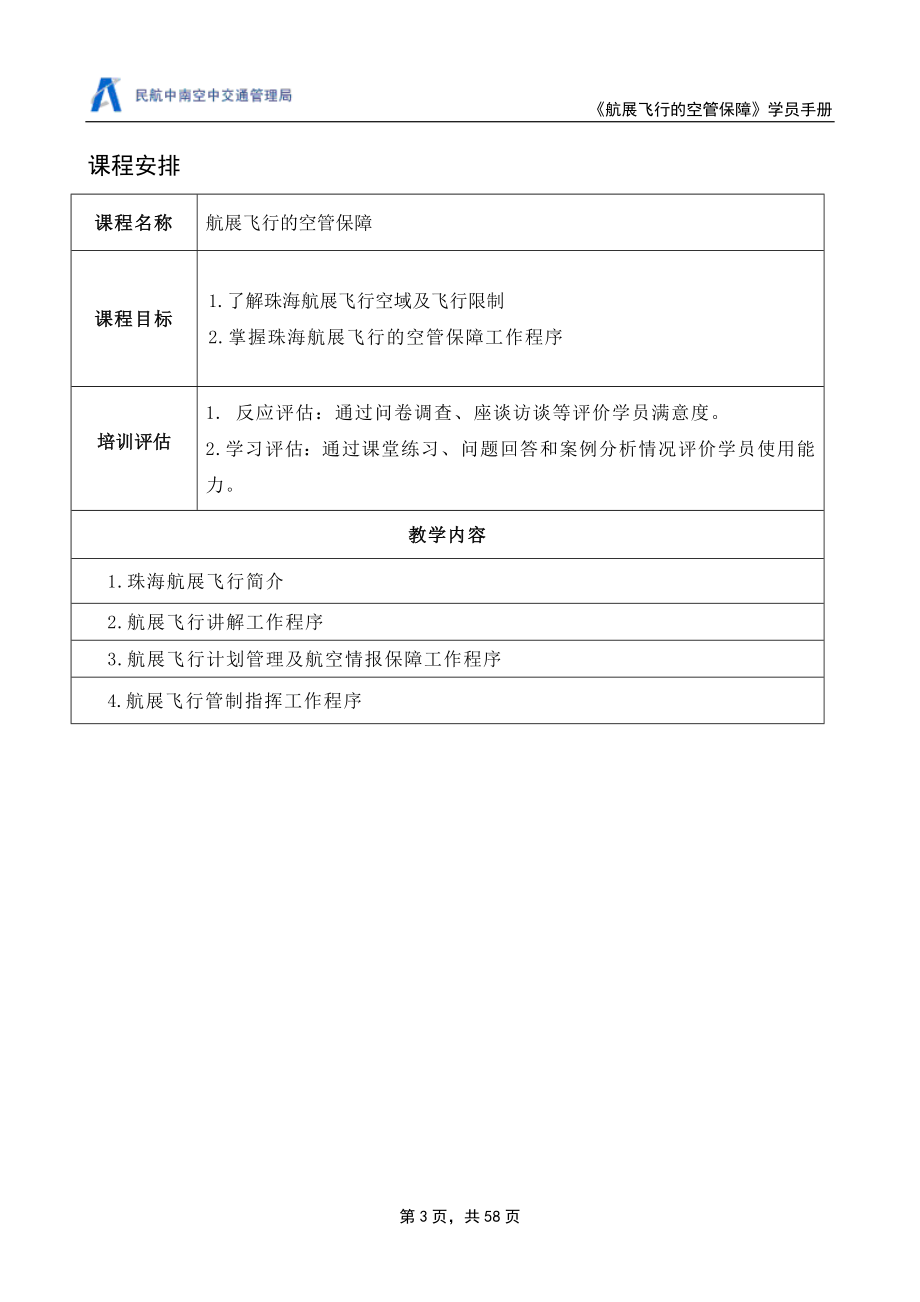 航展飞行的空管保障(学员手册)_第4页