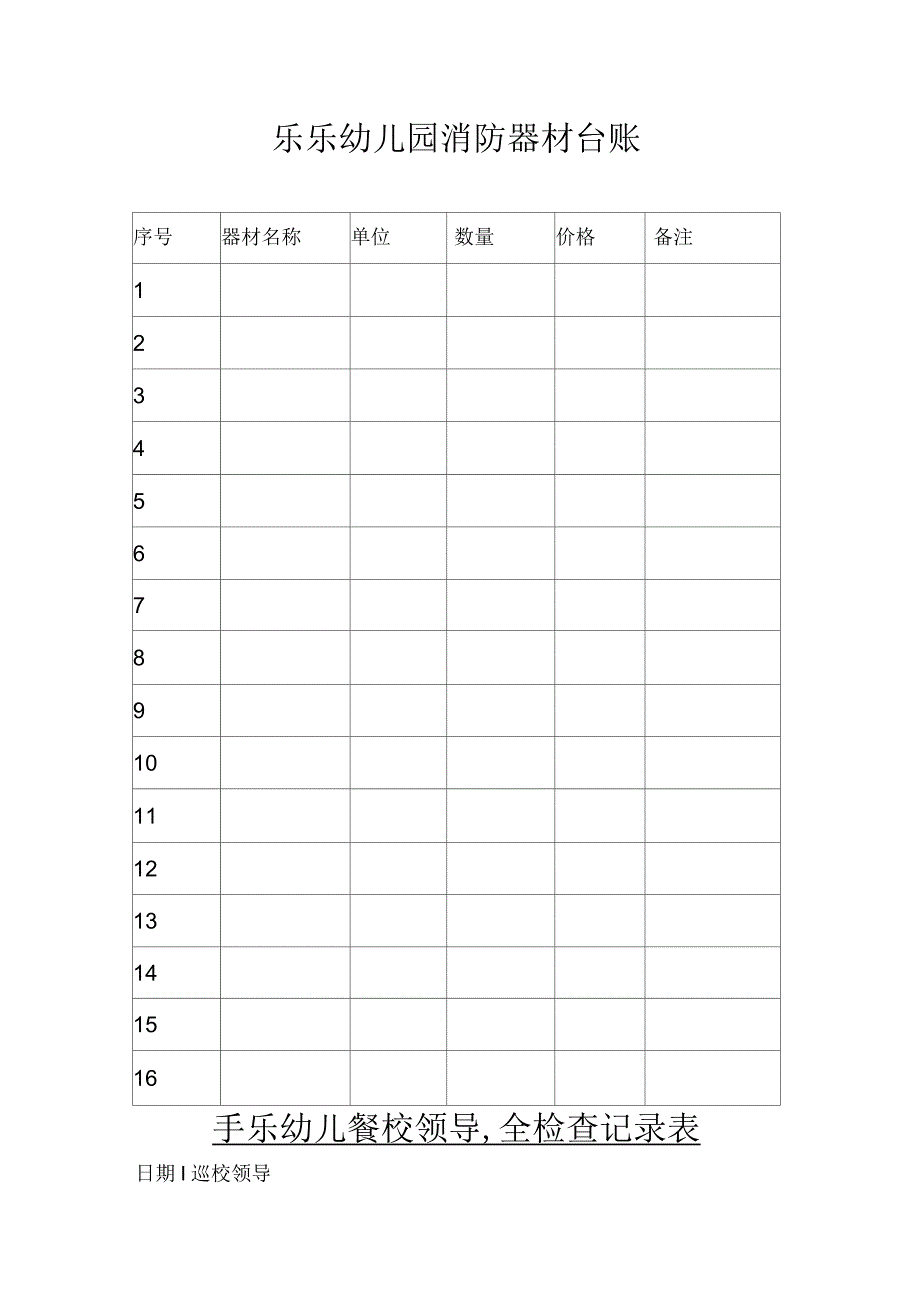 幼儿园教育校园及周边治安情况台账_第2页