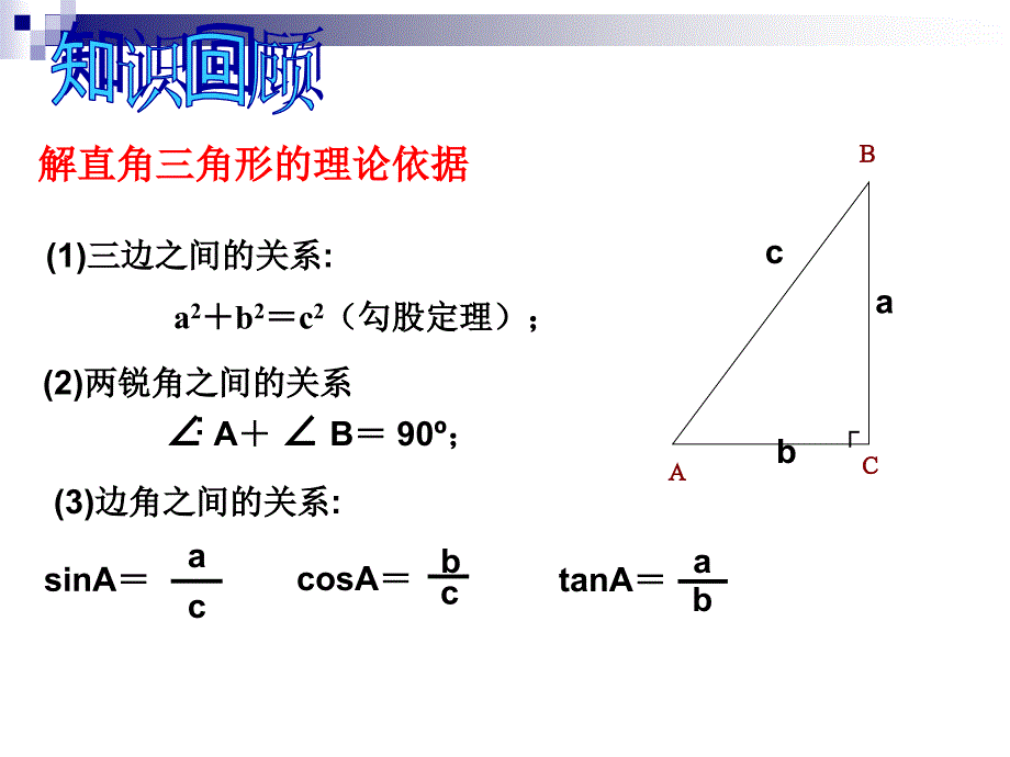 282解直角三角形课件1(仰角和俯角)_第3页