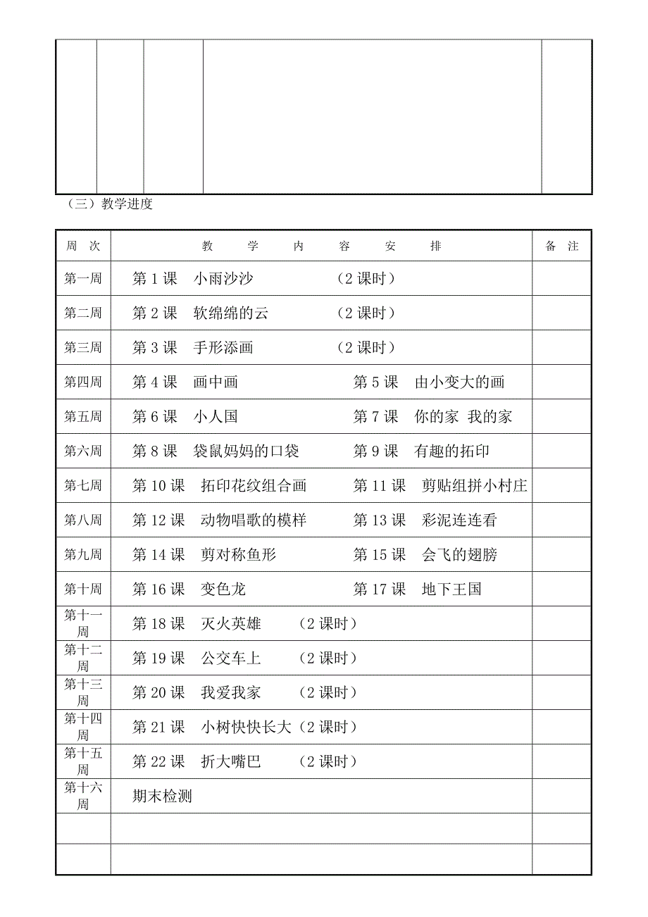 美术一年级黎瑶教学计划_第4页