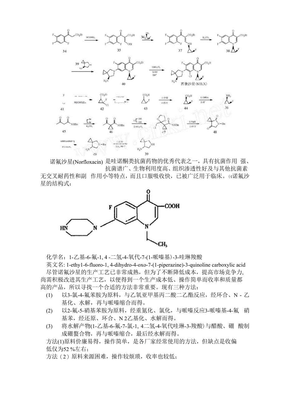 喹诺酮类抗菌药物综述_第5页