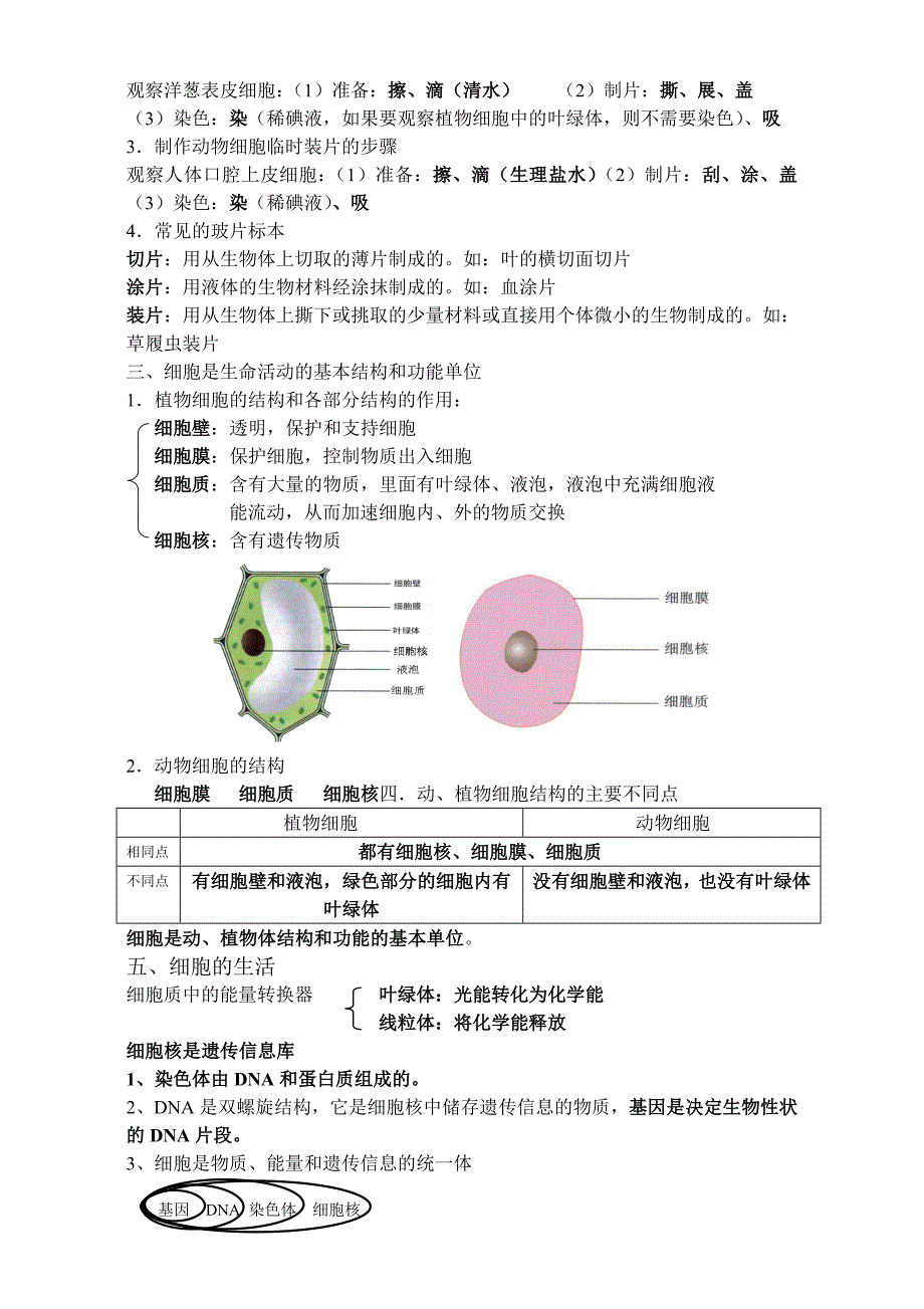 人教版初中生物知识点汇总_第3页