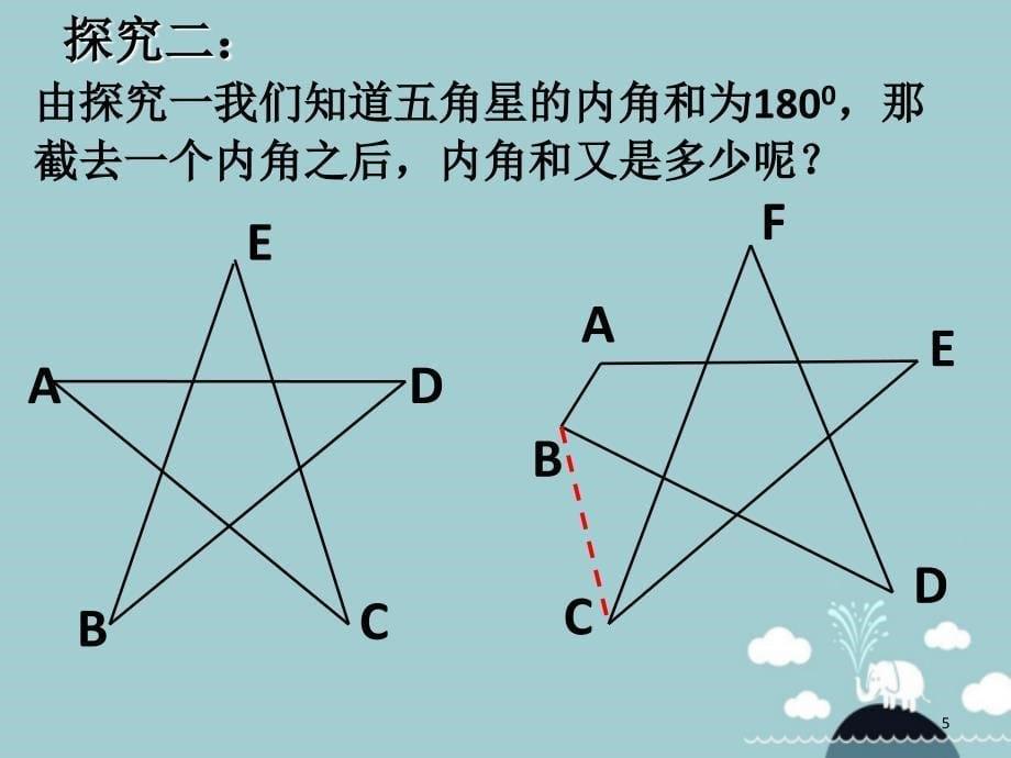 巧求不规则图形内角和课堂PPT_第5页