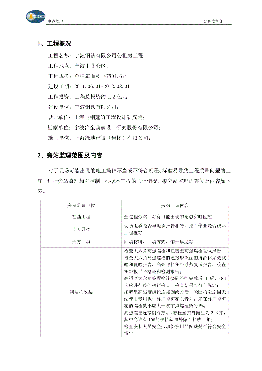 公租房工程旁站监理实施方案_第3页