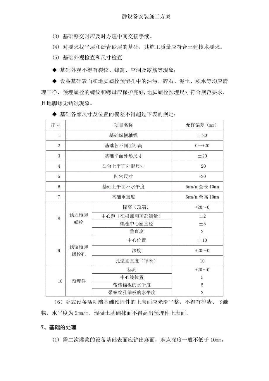 静设备安装施工方案_第5页