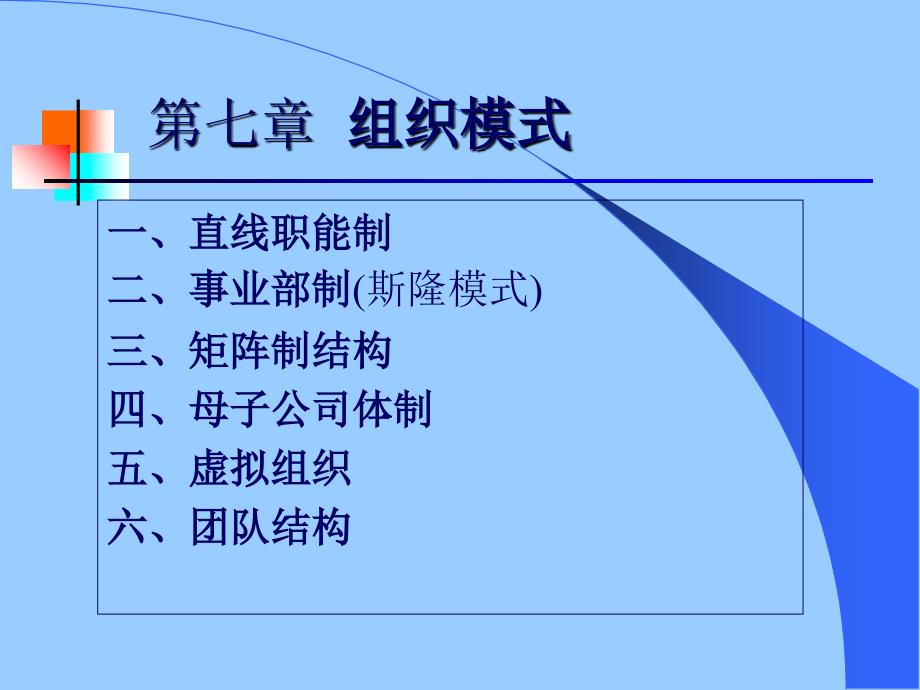 第7章组织模式_第1页