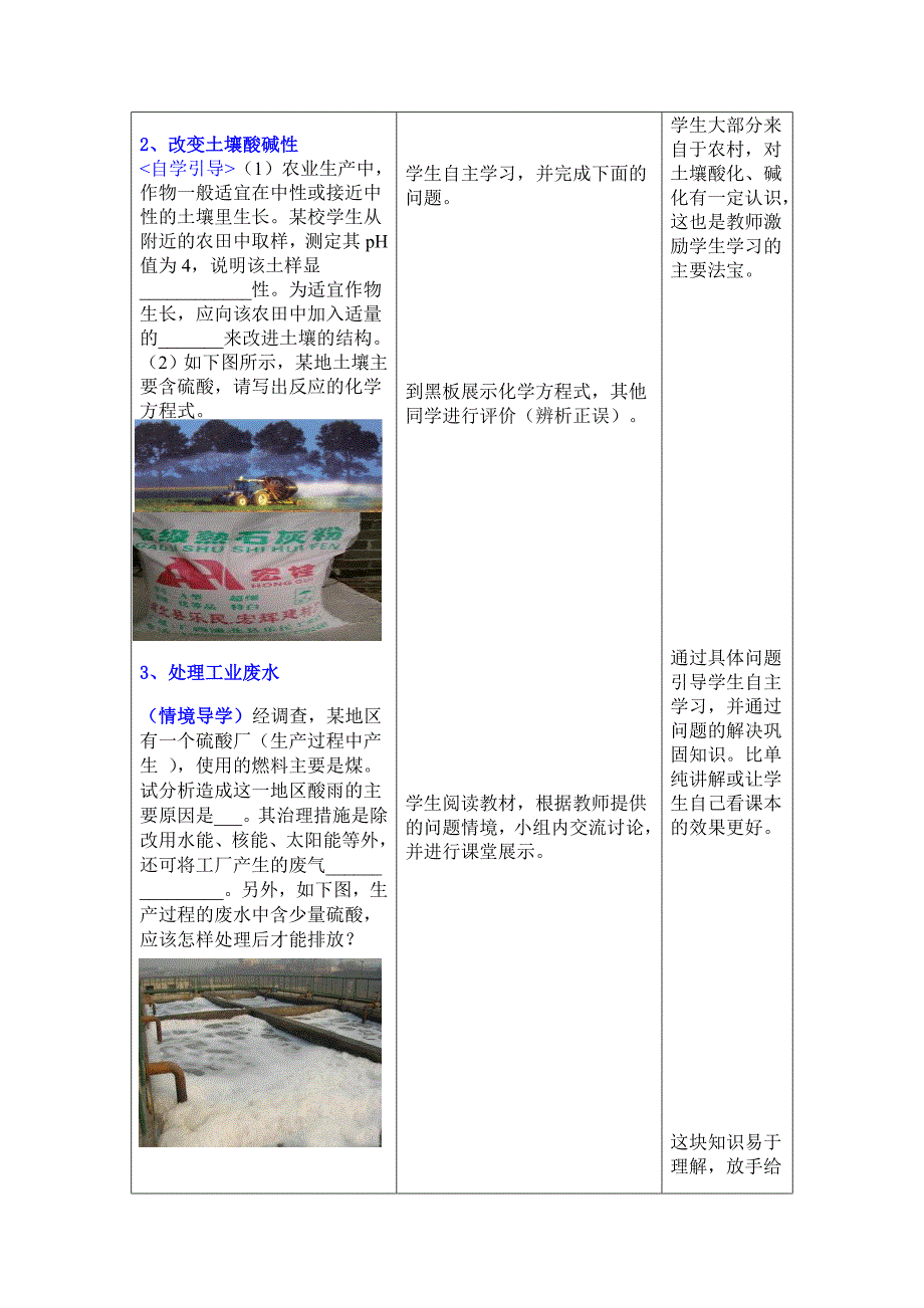 鲁教版九年级化学酸碱中和反应教学设计_第4页