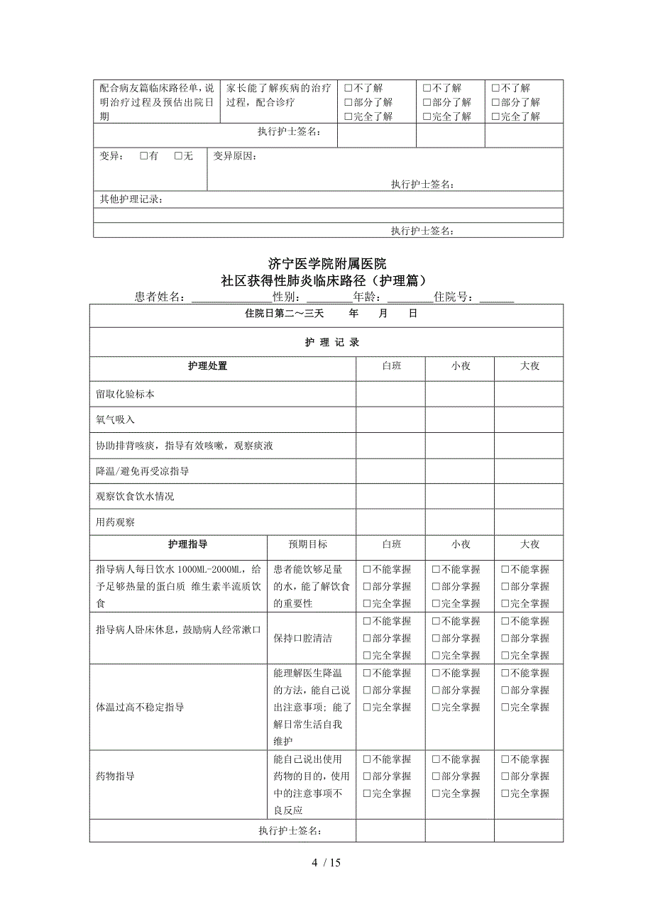 社区获得性肺炎临床路径_第4页