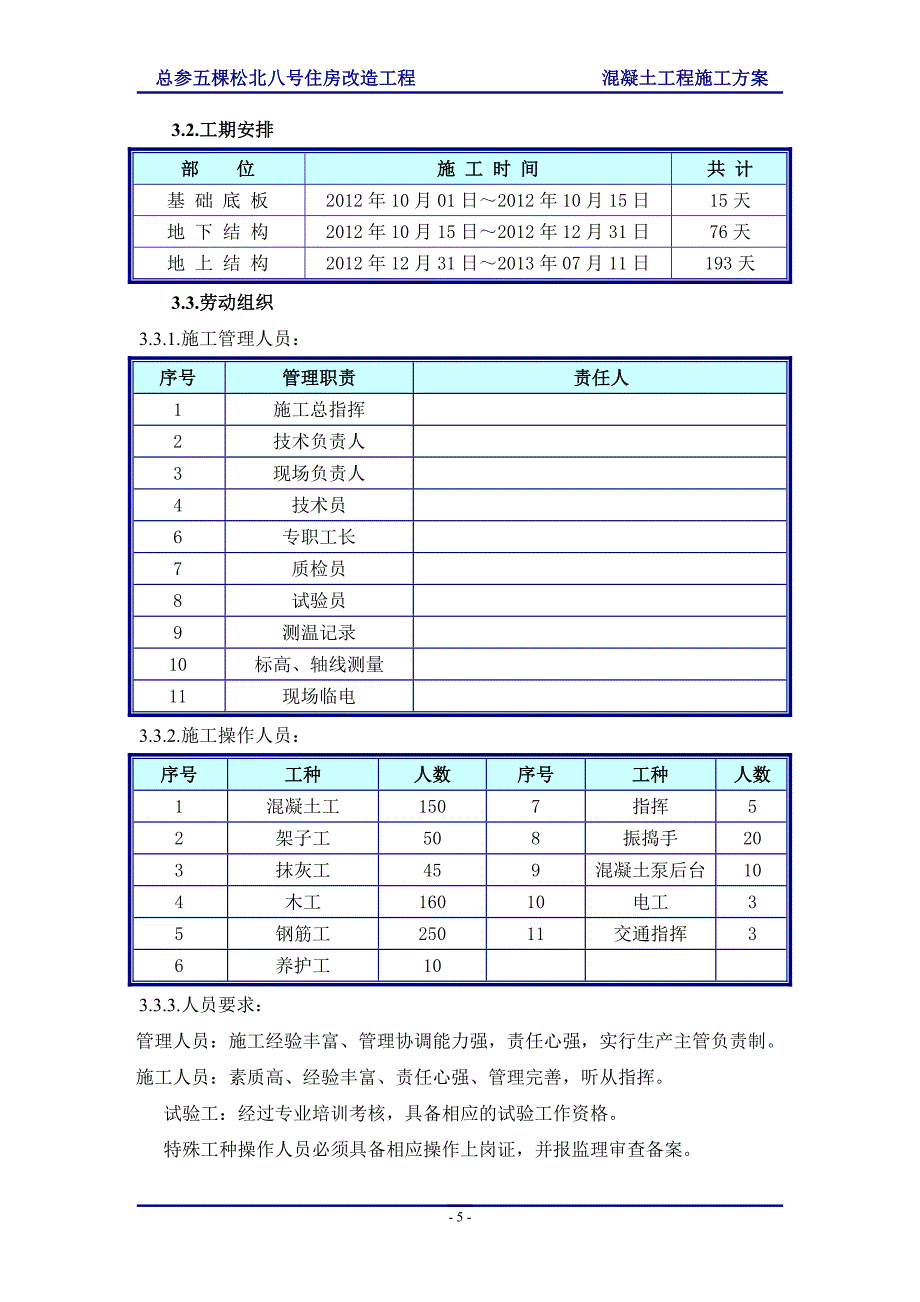 总参五棵松北八号住房改造工程混凝土施工方案_第5页