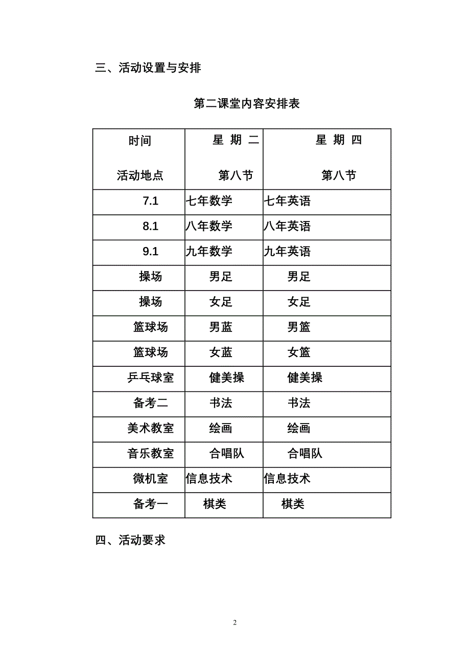 第二课堂活动实施方案_第3页