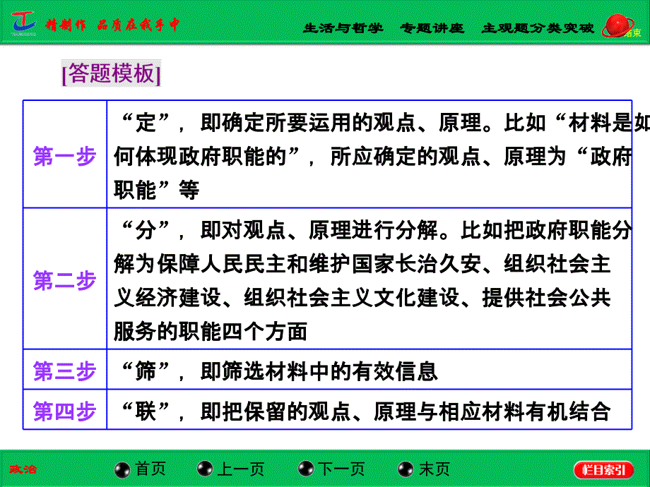 生活与哲学专题讲座主观题分类突破2_第2页