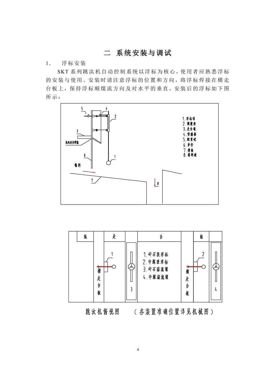 SKT跳汰机PLC控制系统安装使用说明书_第5页