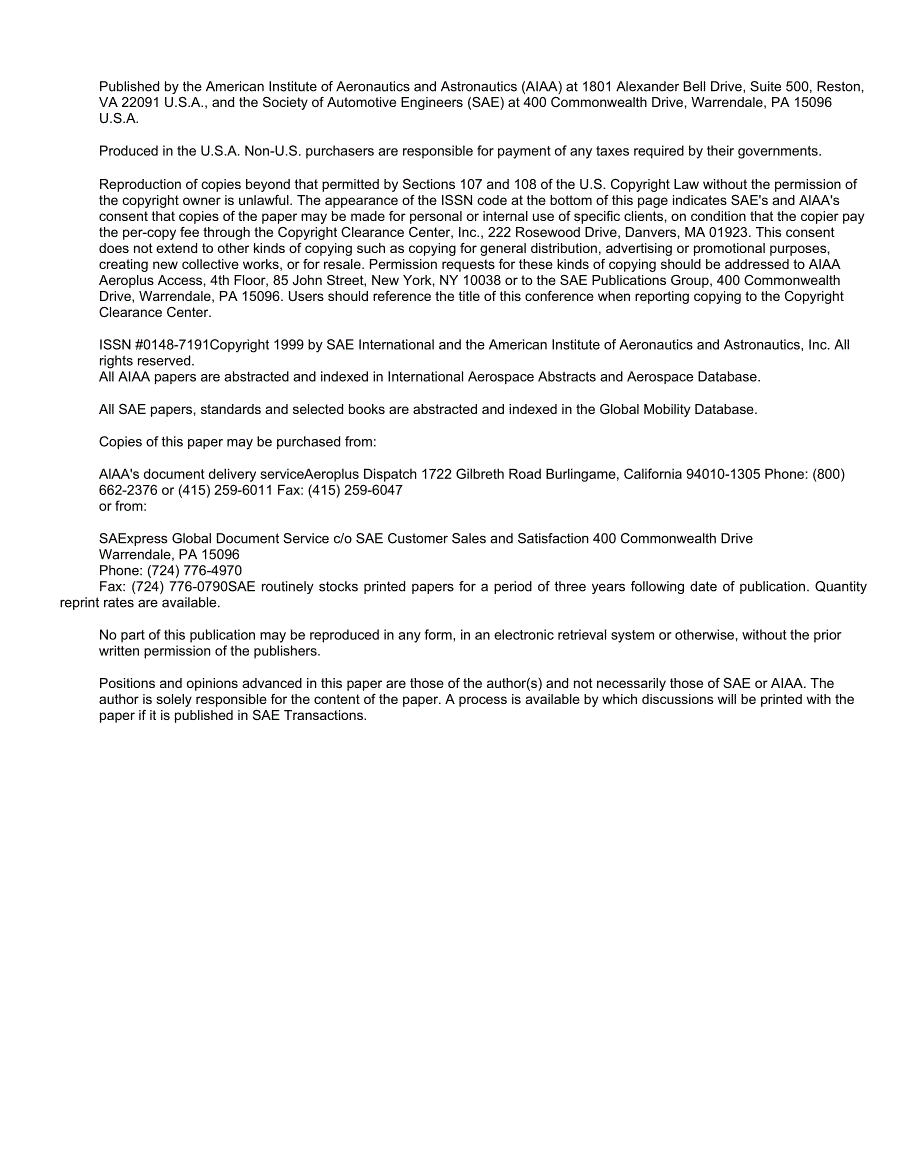 SAE 1999-01-5571 Analytical Study of the Reliability of a General Aviation Cockpit Instrumentation System.docx_第3页