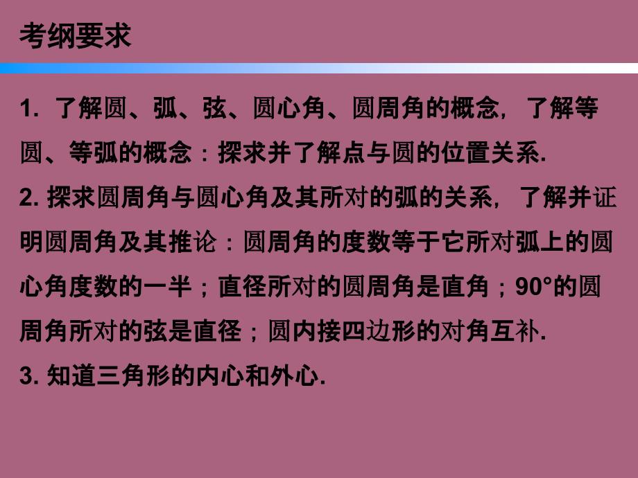 人教版九年级数学上册第二十四章圆本章知识梳理ppt课件_第2页