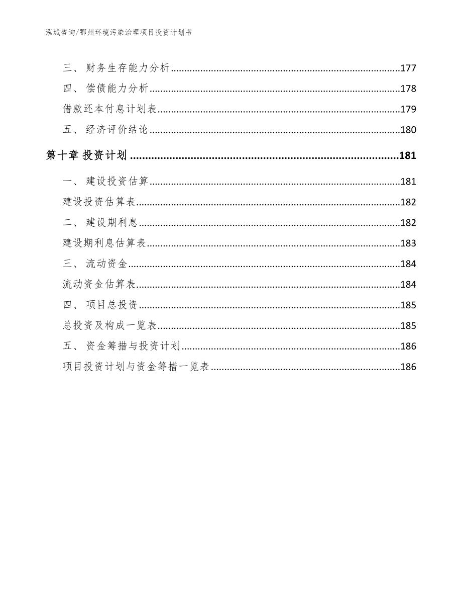 鄂州环境污染治理项目投资计划书_第4页