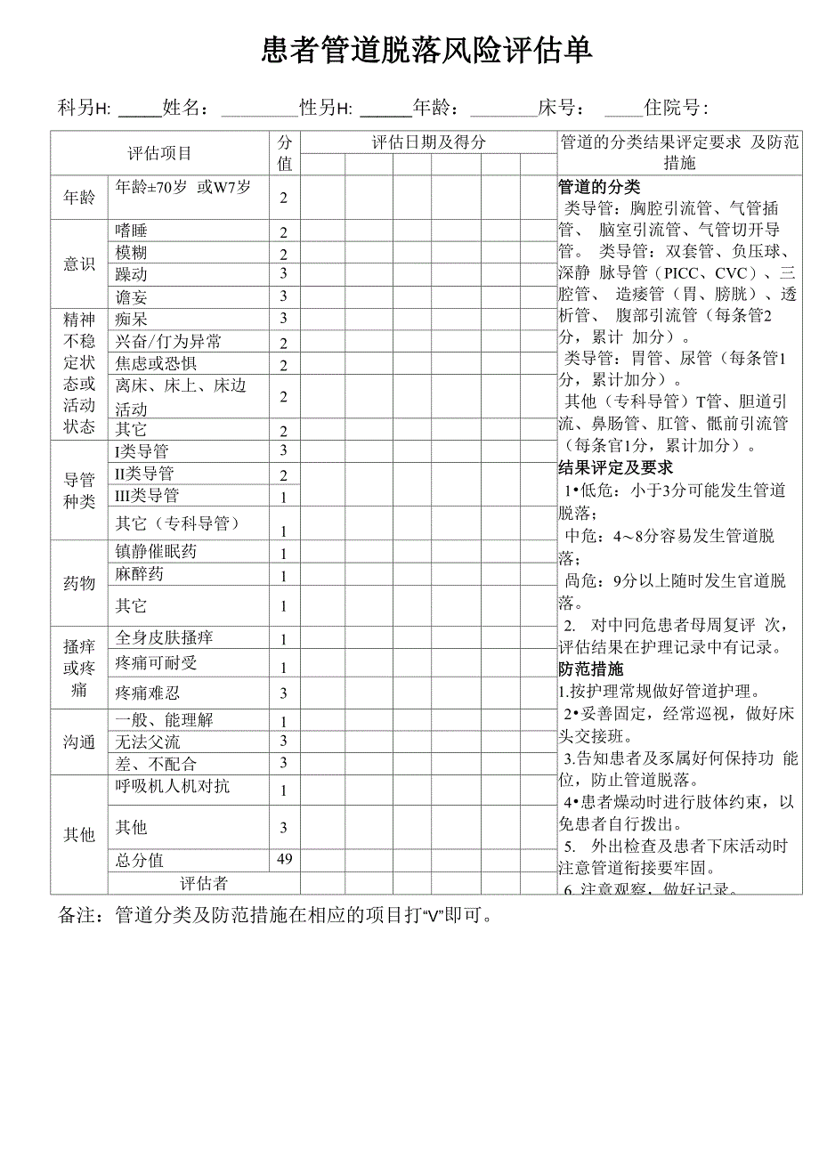 管道风险评估单_第1页