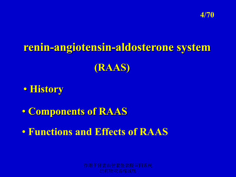 作用于肾素血管紧张素醛固酮系统的药物双语缩减版课件_第4页