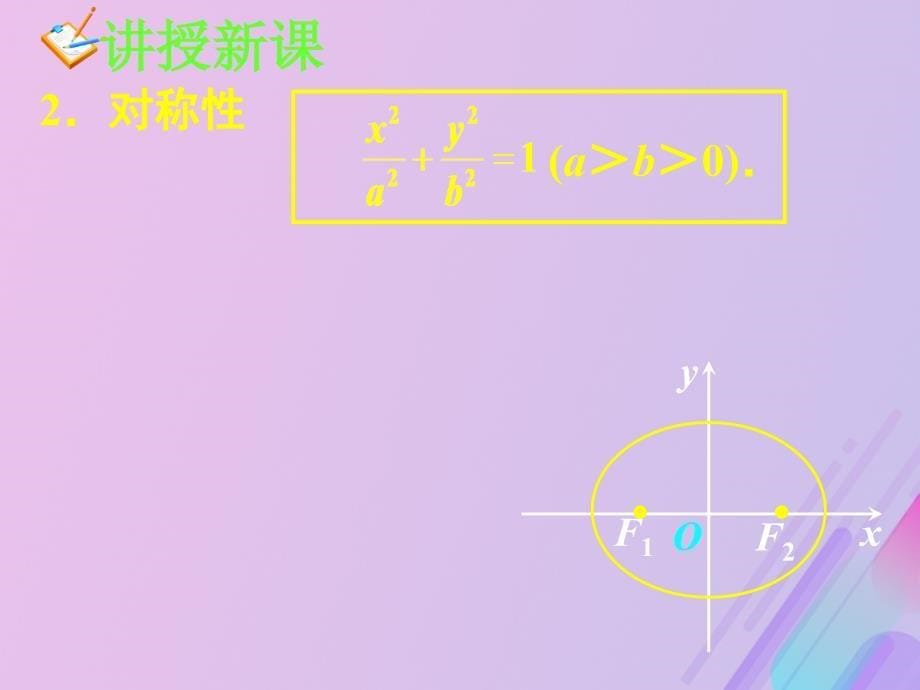 高中数学第二章圆锥曲线与方程2.1.2椭圆的几何性质课件6新人教B选修11_第5页