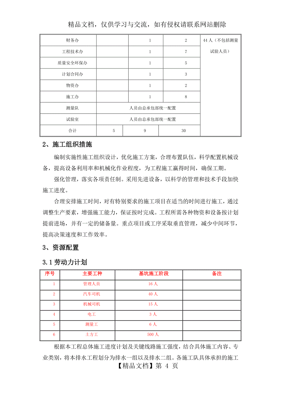 排水工程(雨污水管道)施工方案_第4页