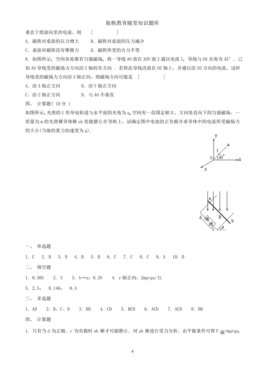 磁场对通电导线的作用力1.doc_第4页