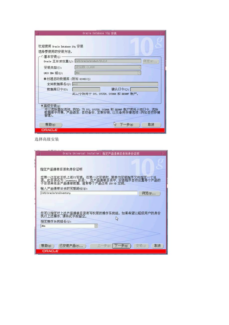 文档五、安装配置Oracle 10g_第4页