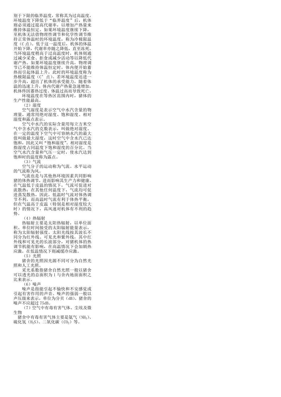 (电大复习)养猪技术期末复习资料_第5页